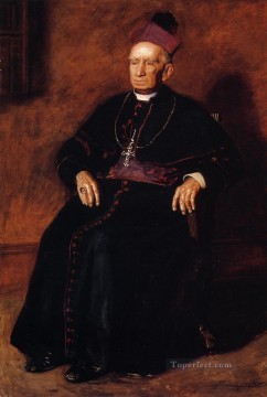 portrait portraits Painting - Portrait of Archbishop William Henry Elder Realism portraits Thomas Eakins